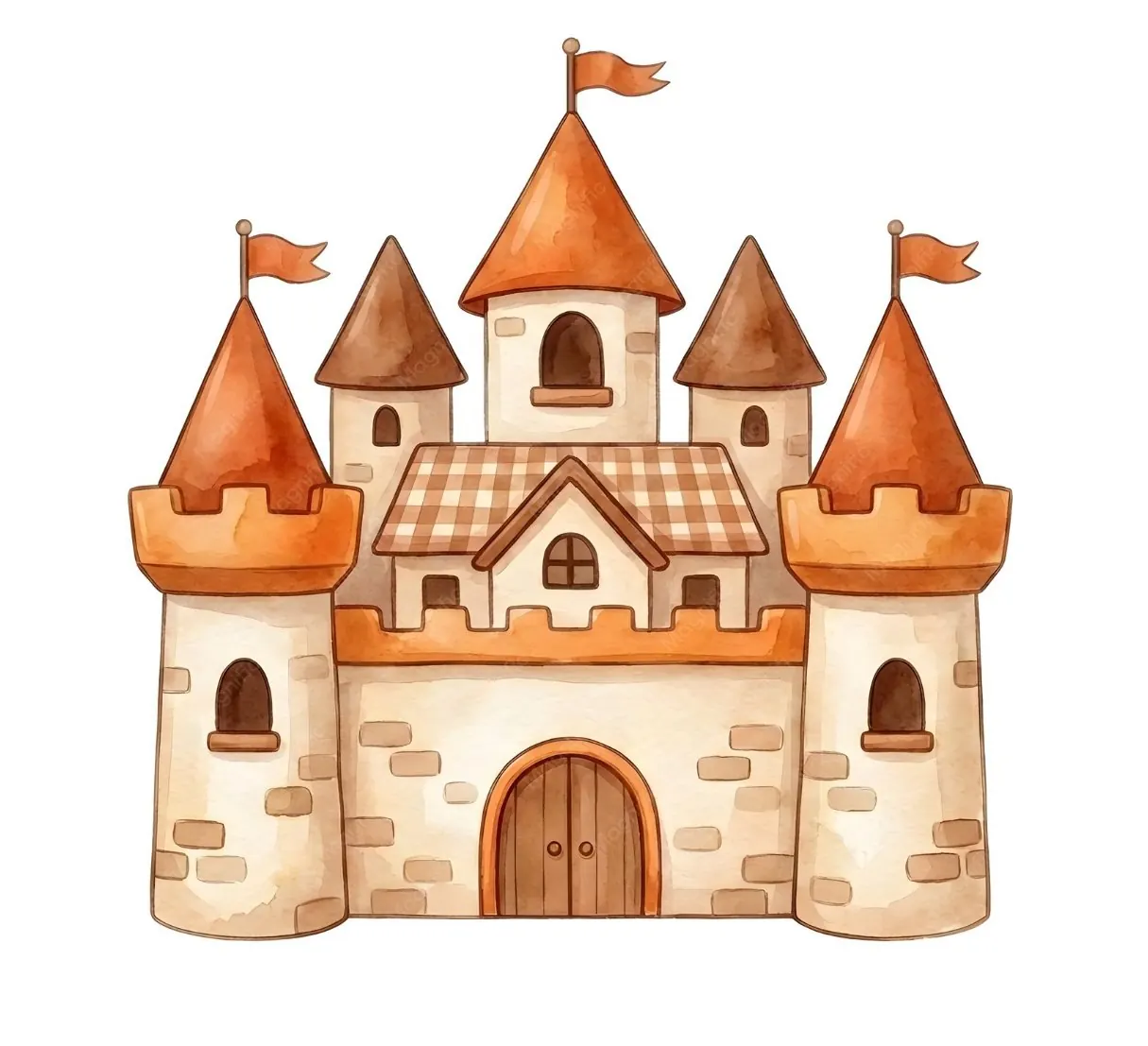 Ejemplo de mural infantil: castillo